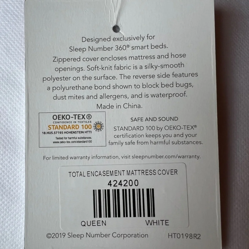 Sleep Number Total Encasement Mattress Pad/Cover for Queen Size Smart 360 Bed